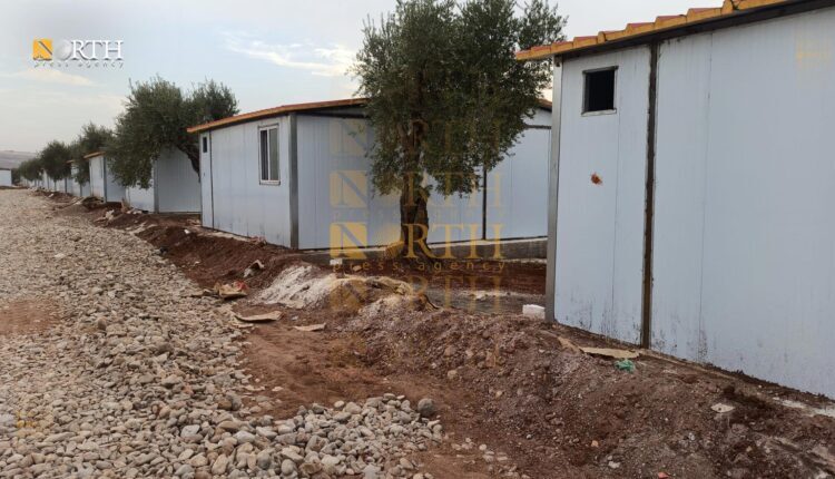A new Turkish settlement near the village of Aghjala in the countryside of Jindires, northwestern Syria - North Press