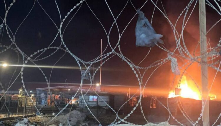 Unidentified aircrafts attack the posts of Iranian-backed militias on the Syrian-Iraqi border on Oct. 9,2023