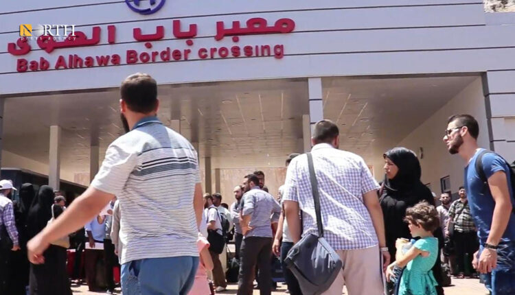 Bab al-Hawa border crossing which links the northern part of Idlib Governorate, northwestern Syria, with the Turkish province of Hatay. – North Press