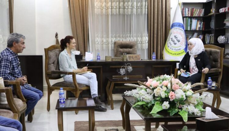 Meeting of The Foreign Relations Department of the Autonomous Administration of North and East Syria (AANES) and the Austrian Volkshilfe organization in Qamishli, northeast Syria on Nov.4, 2023 – Foreign Relations Department