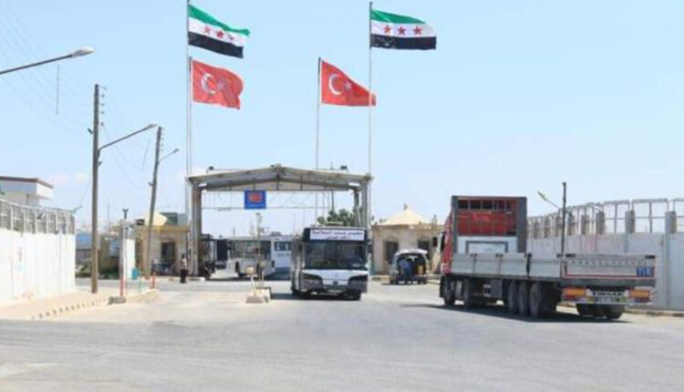 Jarablus border crossing with Turkey in the northeastern countryside of Aleppo, northwest Syria