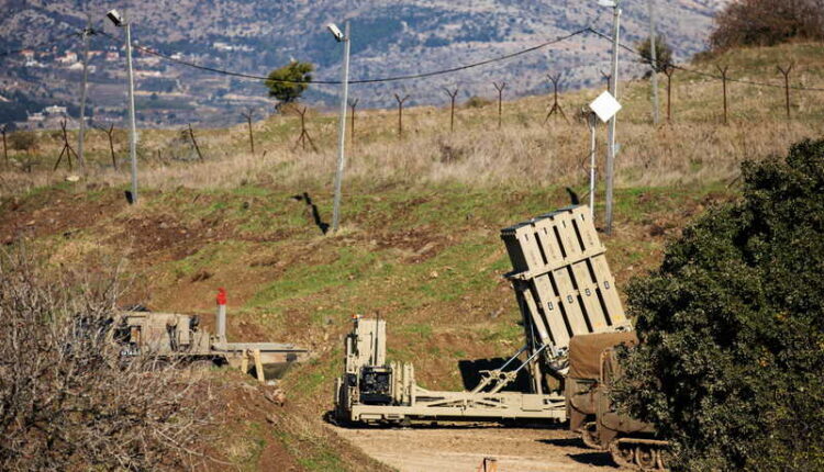Syrian-Israeli border in Golan Heights