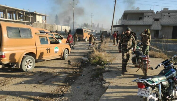 An explosion in the city of Sere Kaniye (Ras al-Ain), in northern Hasakah Governorate, northeastern Syria.