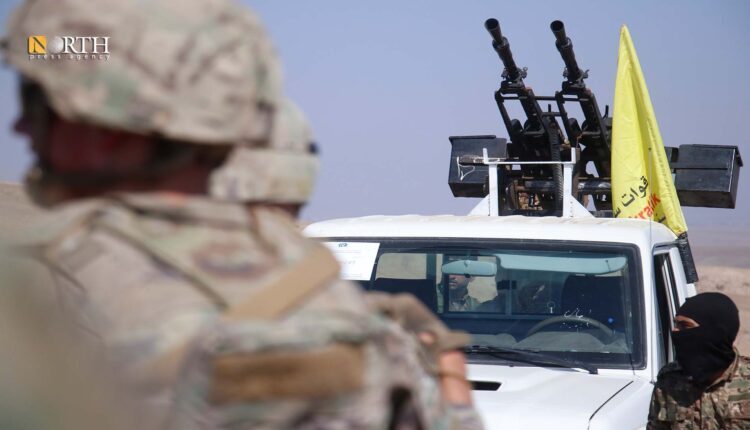 Joint military exercises between the US-led Global Coalition and the Syrian Democratic Forces (SDF) in the countryside of Deir ez-Zor, eastern Syria – North Press