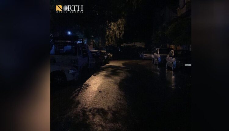 Darkness in a street in the Syrian capital, Damascus. – North Press
