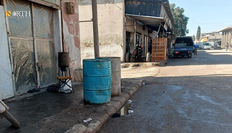 A shop for selling diesel and gas in the northern countryside of Aleppo, northwestern Syria – North Press/Archives
