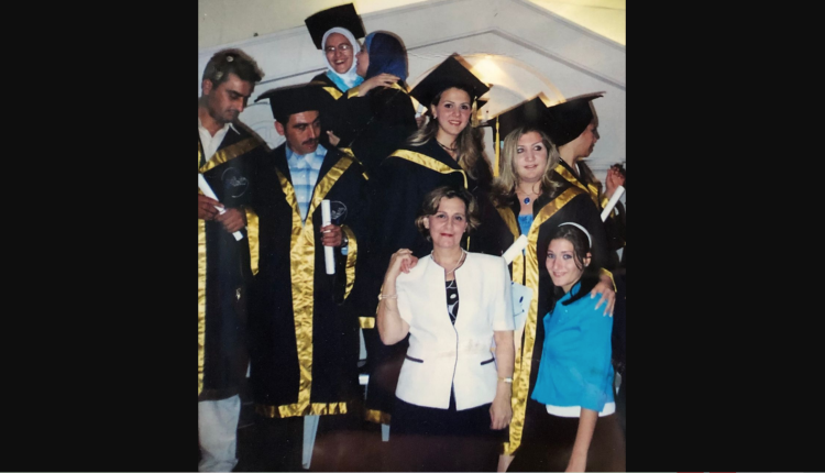Madona Elias and her family at her graduation in Syria in 2004 – Spectrum News