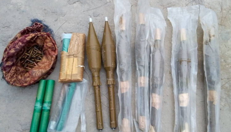 Seized weapons by the SDF-linked Hajin Military Council in Deir ez-Zor eastern countryside, eastern Syria – (Hajin Military Council)