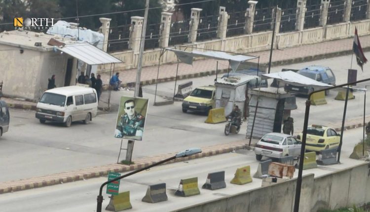 A Syrian government checkpoint at the entrance of the besieged neighborhood of Sheikh Maqsoud in the city of Aleppo, northwestern Syria – North Press
