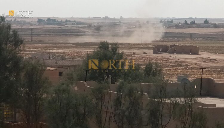 Previous shelling of the vicinity of the town of Shaddadi, in southern Hasakah governorate, northeastern Syria. – North Press