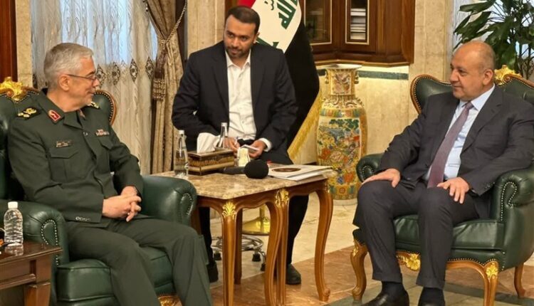Iraqi Defense Minister Thabet al-Abbassi and Iranian Chief of Staff, Mohammad Hossein Baqeri – North Press