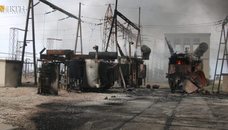 The significant damage caused to the Sweidiya gas plant in the countryside of the city of Derik, far-northeastern Syria, due to multiple Turkish strikes on Jan. 14-15. – North Press