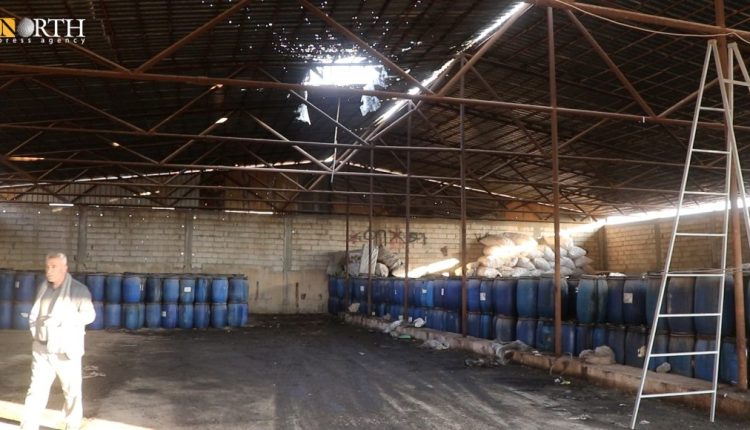 Rohlat Alo Factory for olive oil production in the town of Amuda, northeastern Syria that was targeted by Turkish drone strikes on Dec. 25, 2023 – North Press