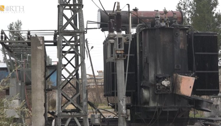 Turkish airstrikes targeted an electricity station in the city of Kobani, northern Syria, on Jan. 14, 2024 – North Press
