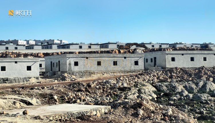 A new settlement in Jabal al-Ahlam (al-Ahlam Mountain) in the south of Afrin city, northwestern Syria - North Press