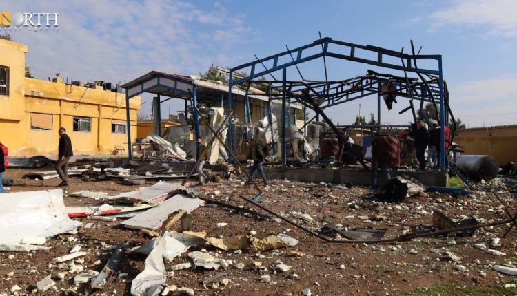 Damage caused by Turkish drone strikes of a dialysis center on Dec. 25, 2023 in the city of Qamishli, northeastern Syria – North Press