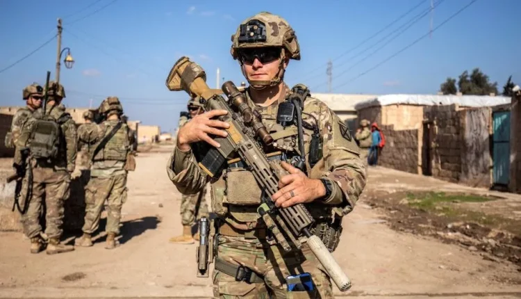 US troops during a patrol in Northeast Syria in January 2024 – AFP