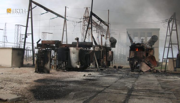 Severe destruction in the Sweidiya gas plant in Derik (al-Malikiyah), far northeastern Syria, resulting from the Turkish airstrikes on the region on Jan. 14-15. – North Press