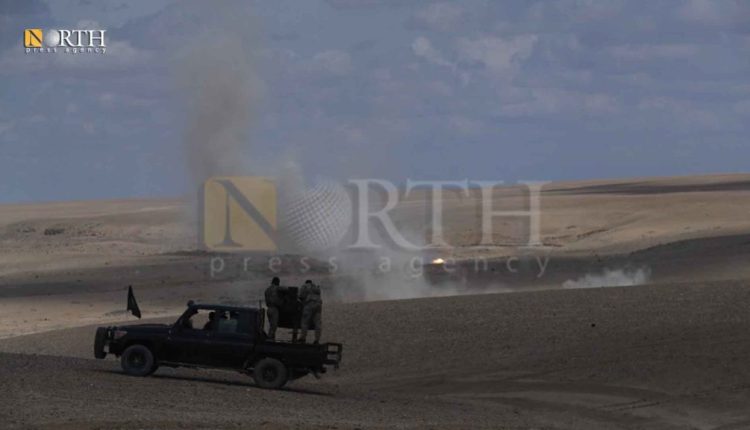 Military training of U.S.-led Global Coalition forces near al-Omar oil field in Deir ez-Zor countryside, east Syria – North Press