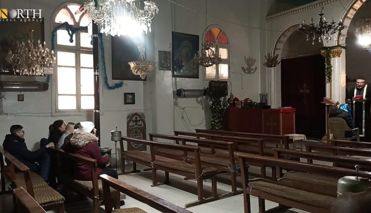 Saint Elias Church in the city of Amuda, northeast Syria
