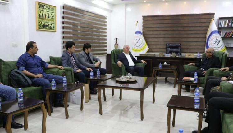 AANES officials meeting with a delegation from Tajikistan in the city of Qamishli, NE Syria, on April 25, 2024 – AANES