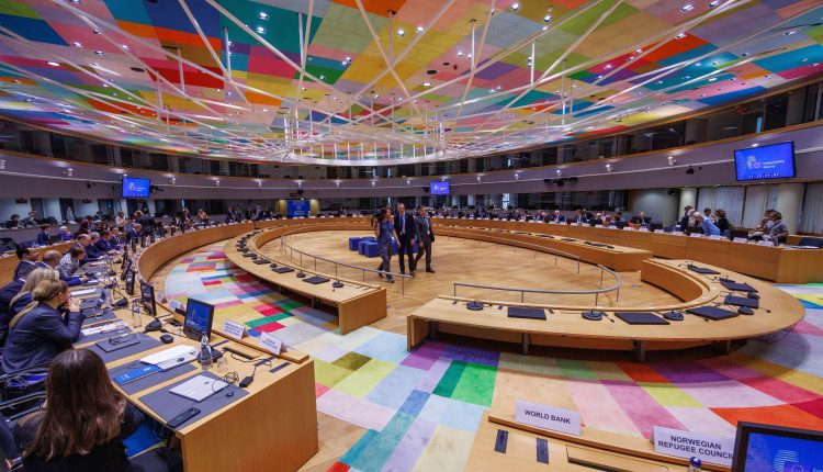 A general view shows the 8th Brussels Conference on “Supporting the future of Syria and the region” in the European Council in Brussels, Belgium, May 27, 2024 - EPA
