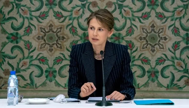 Asma al-Assad, wife of Syrian President Bashar al-Assad, meets with humanitarian and business groups in Damascus, Syria on April 7, 2021 – Reuters