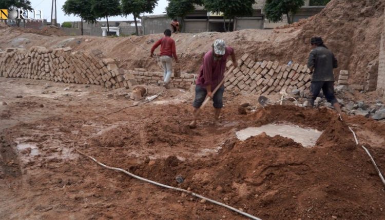 Activists work on restoring archaeological sites in Raqqa Governorate, northern Syria, May 2, 2024 – North Press