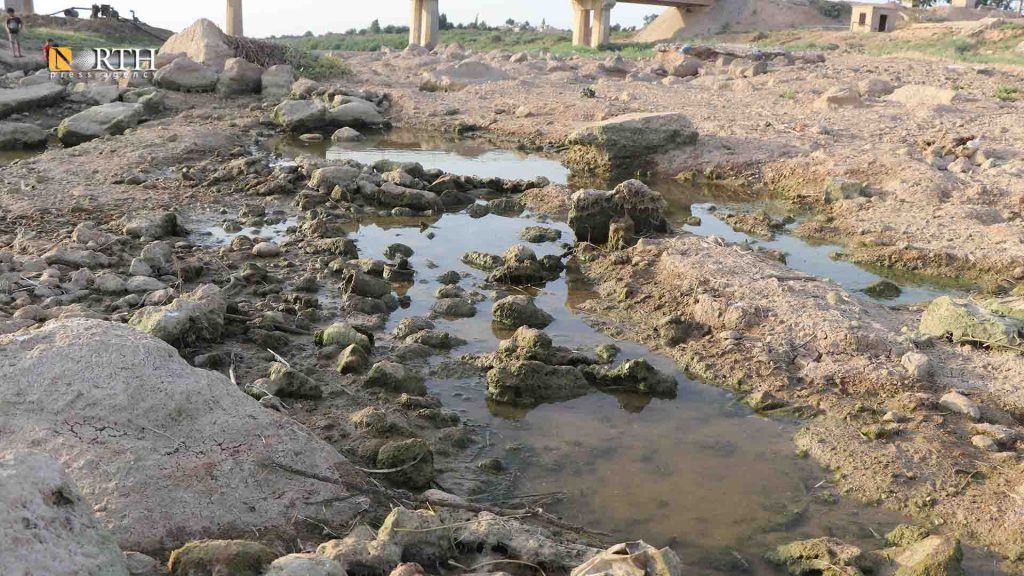 River in NE Syria moves toward near-total drought