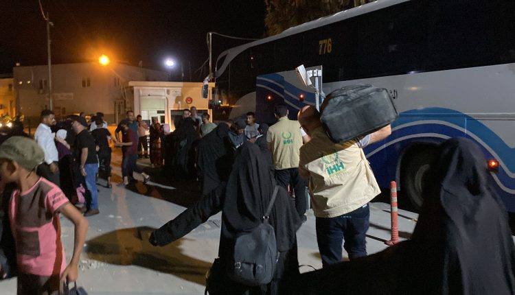 : Turkish NGO IHH returns 68 Iraqis from the occupied city of Tel Abyad in northern Syria. July 29, 2024 - IHH