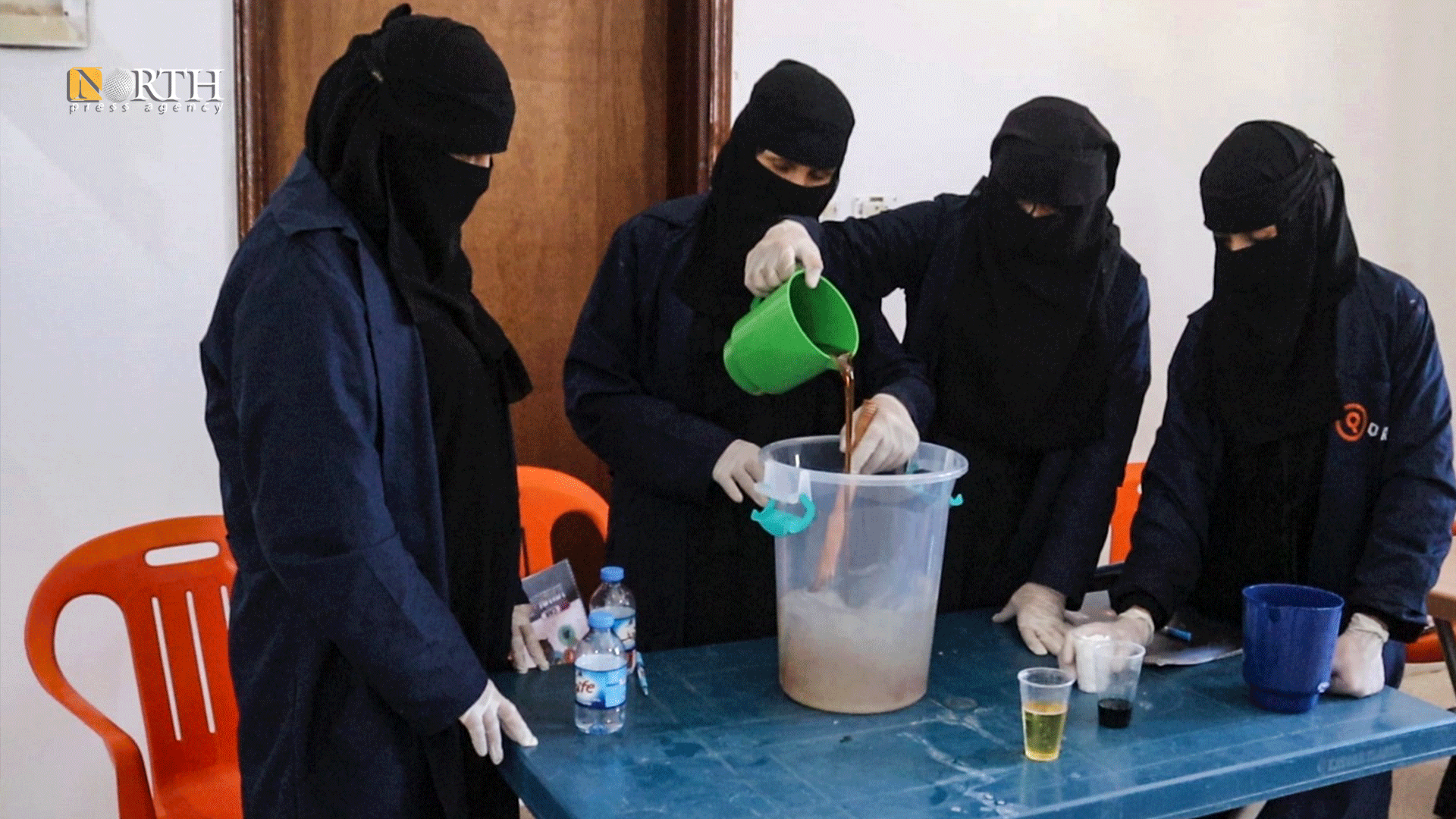 Training session in a program launched by a non-profit organization aims to enhance livelihoods of female returnees from Hawl Camp, in NE Syria – North Press