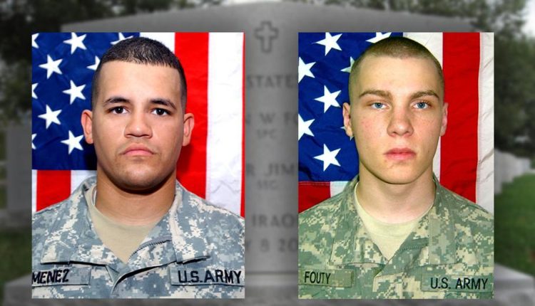 U.S. soldiers Alex Jimenez and Byron Fouty who were captured and killed by militants in Iraq in 2007.