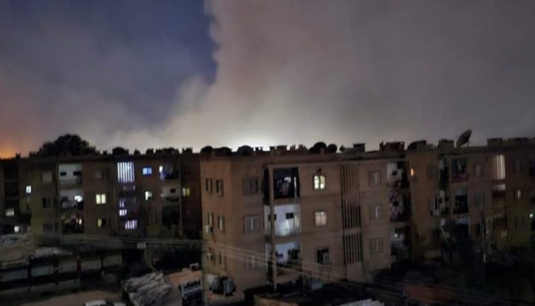 Airstrikes rocked posts of Iranian-backed militias in Deir ez-Zor city in eastern Syria on March 26, 2024