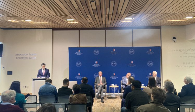 An event held by the School of International Service at American University on the implications of the U.S. presidential elections for the Kurdish issue in the Middle East on Oct. 29, 2024. – Kurdish Peace Institute