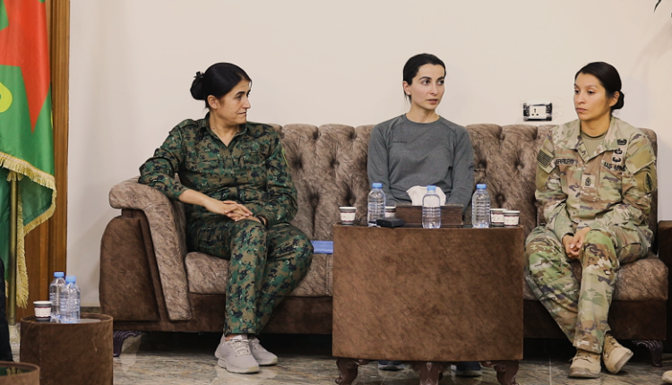 The Women's Protection Units (YPJ) meet with women from the Global Coalition in NE Syria on Oct. 16, 2024 – YPJ website