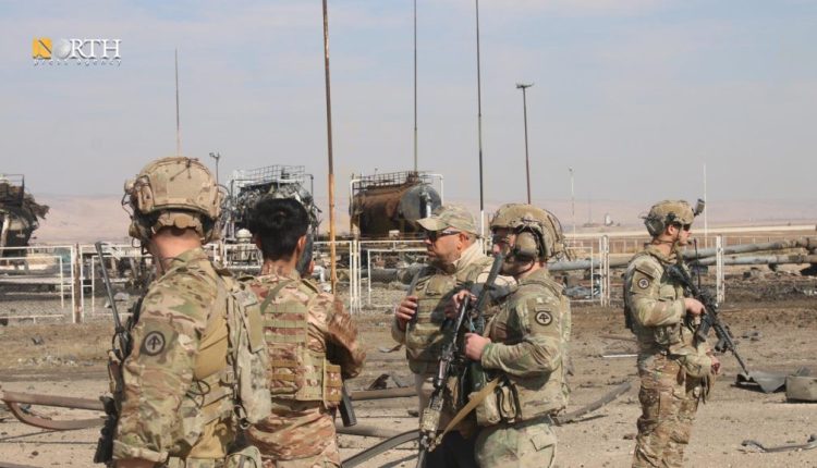 A U.S. patrol inspects damage from Turkish strikes on Saeeda oil field in the eastern countryside of Qamishli, NE Syria, Oct. 30, 2024 – North Press