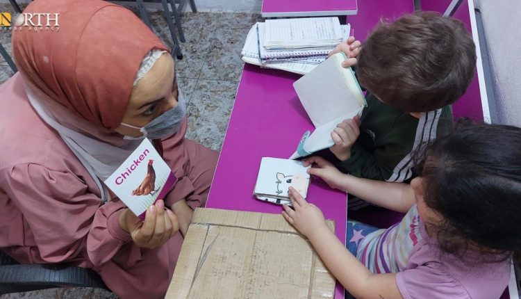 Children undergoing development skills in a treatment center for language disorders in Qamishli city in NE Syria – North Press
