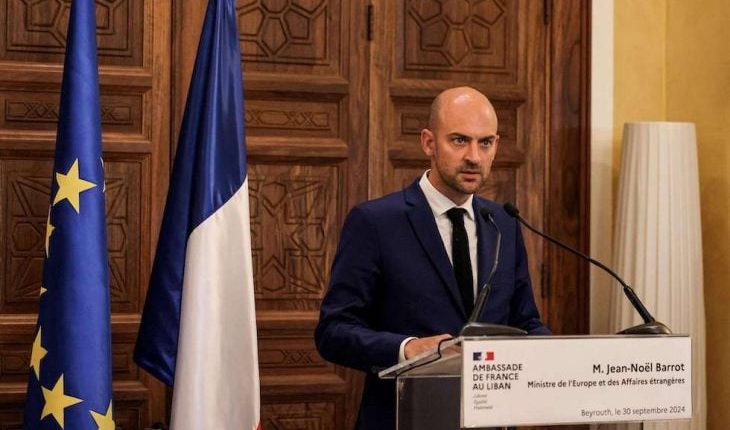 French Foreign Minister Jean-Noel Barrot