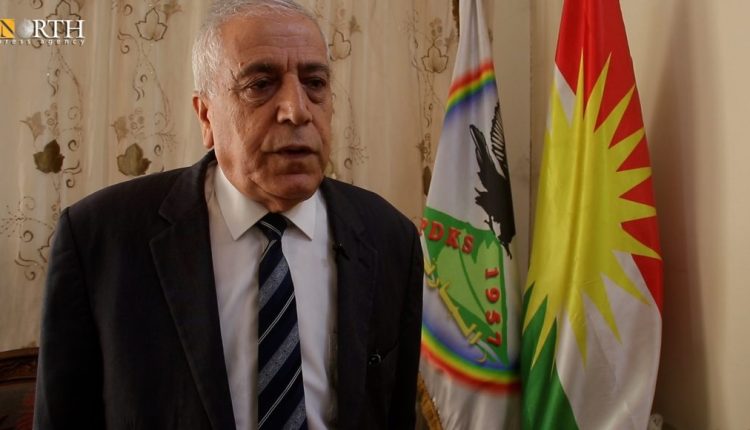 Nusreddin Ibrahim, the secretary of the Kurdish Democratic Party in Syria (al-Parti) - North Press