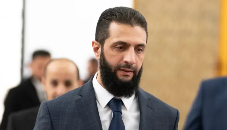 Ahmed al-Sharaa, the newly appointed President of Syria’s transitional phase, delivering the “Victory Speech” in Damascus. (North Press)