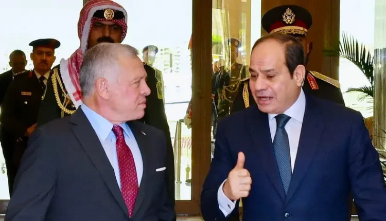 Egyptian President Abdel Fattah al-Sisi and Jordanian King Abdullah II.