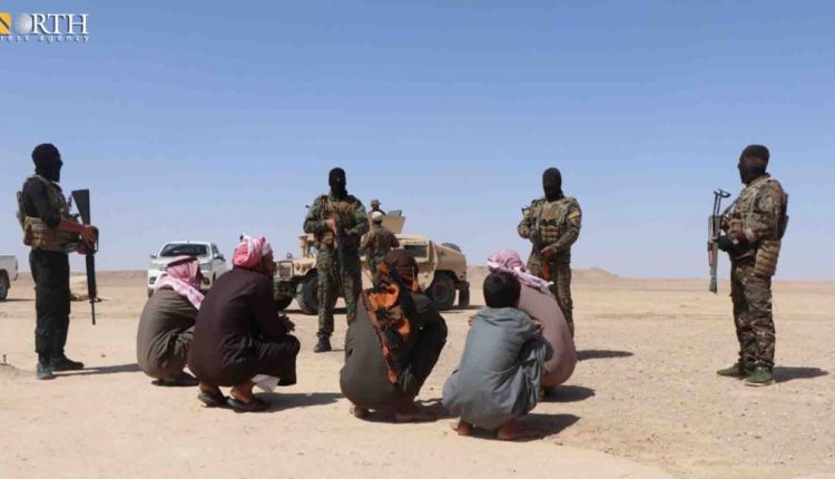 Syrian Democratic Forces (SDF) arrest suspected ISIS members in Deir ez-Zor. (North Press/Archive)