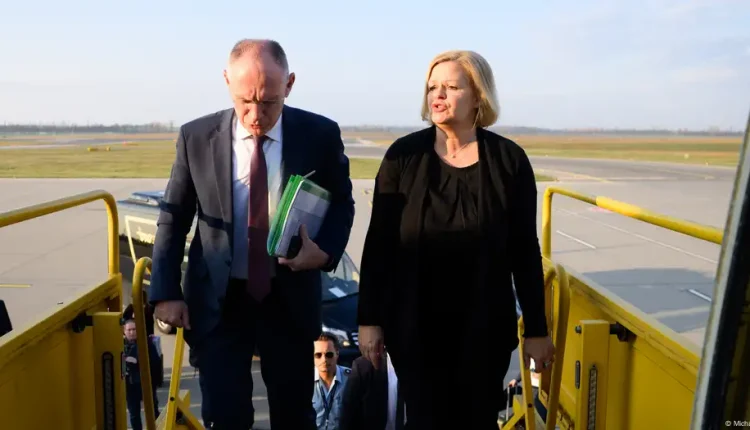 German Interior Minister, Nancy Faeser, and her Austrian counterpart, Gerhard Karner – DPA