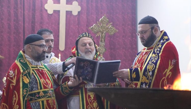 Syria's Christian patriarchs gather in an event in Hasakah.