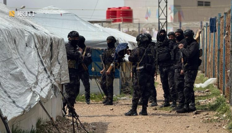 A security campaign in Roj camp in the countryside of Qamishli, northeastern Syria – North Press