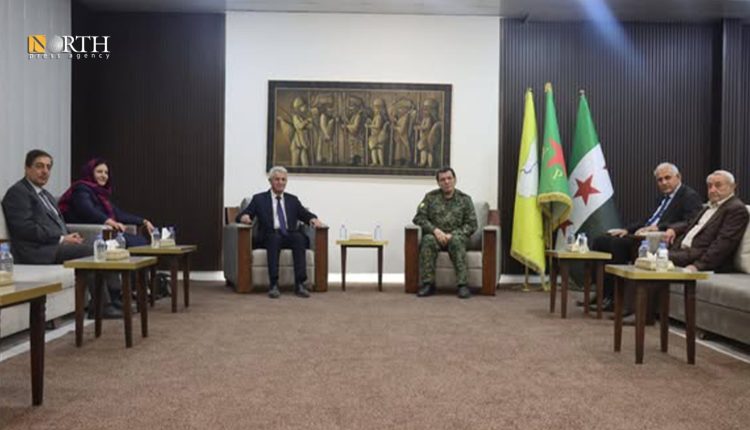Meeting of the Kurdish National Council in Syria (ENKS) with Mazloum Abdi, Commander in Chief of the Syrian Democratic Forces (SDF) - North Press