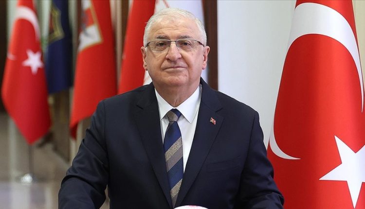 Turkish Defense Minister Yasar Guler during a security briefing, April 14, 2025.