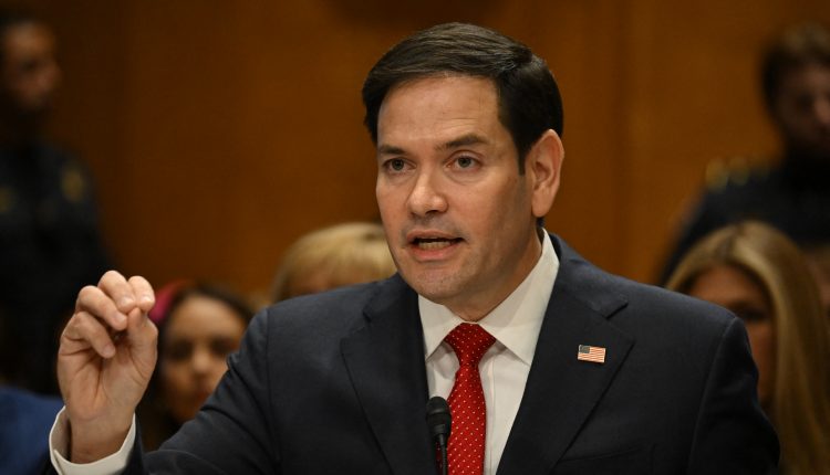 U.S. Secretary of State Marco Rubio during a Senate hearing, May 20, 2025