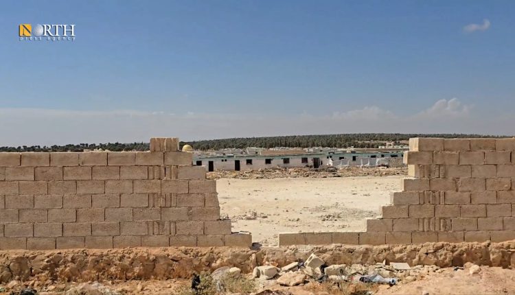 An abandoned settlement in Sharran district in the Kurdish region of Afrin, northwestern Syria, after the SNA families' departure, May 31, 2025 – North Press