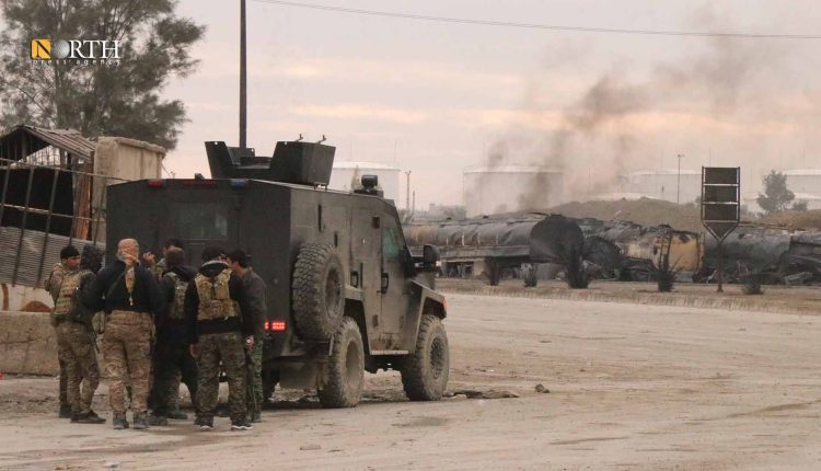 SDF units stationed around al-Sina’a prison in Hasakah during 2021 ISIS prison break attempt – North Press/Archive.